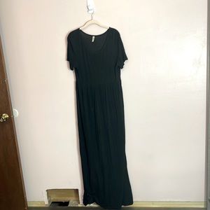 Black maxi dress